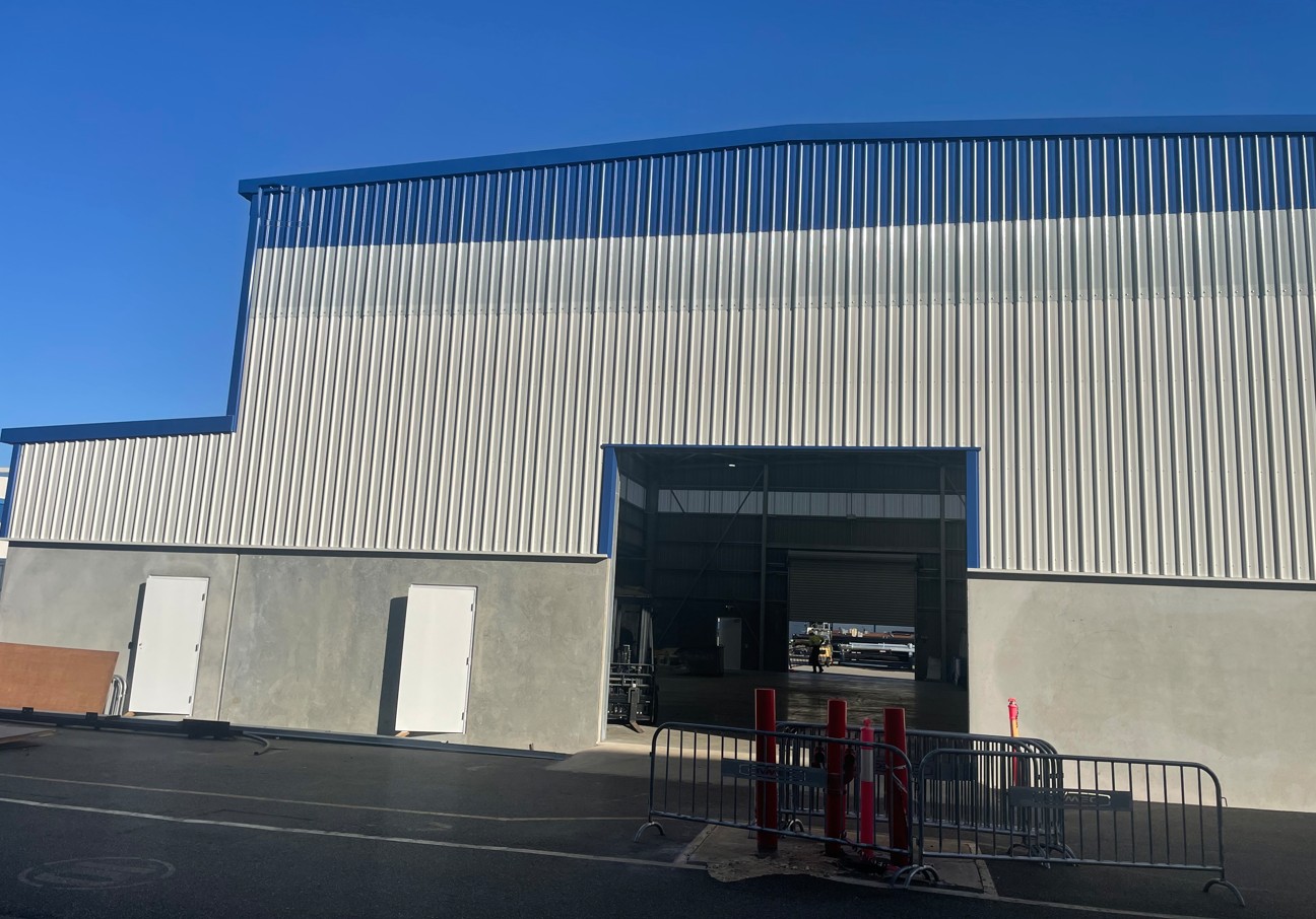New Civmec shed at Henderson fitted out by Direct Connect Electrical & Air